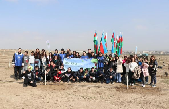The students contributed to the "Year of Solidarity for the Green World" by planting trees